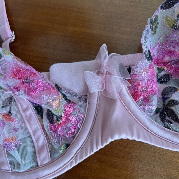 For Love & Lemons Floral Lace Embroidered Bra - Picture 3 of 8
